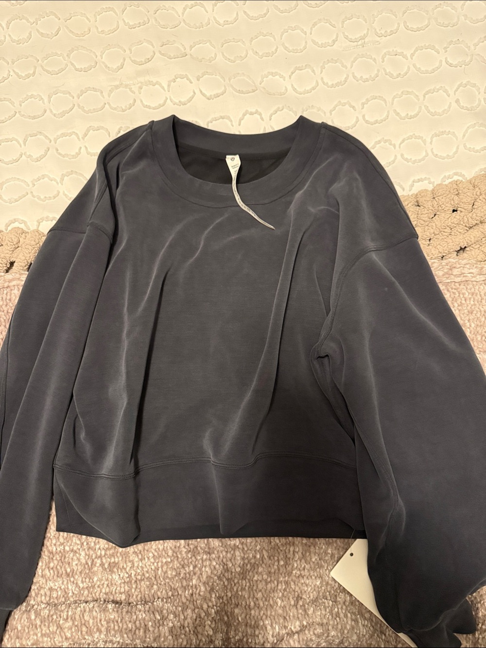 lululemon softstreme perfectly oversized cropped crew